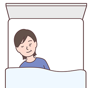 洗髪前に患者さんの体位を整える