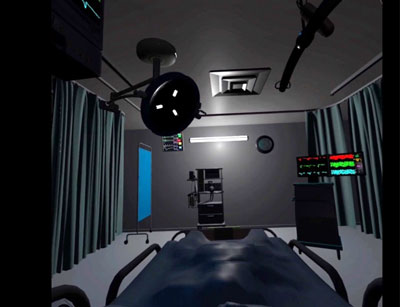 VR上で作成した患者視点から見たICU