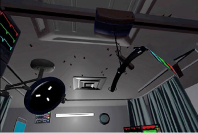 幻覚(天井に多数の小さな虫が出現)