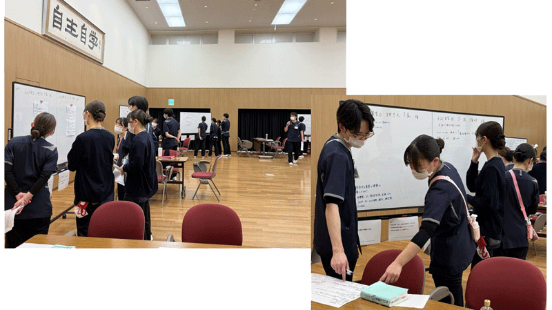 シミュレーションチームが誘導